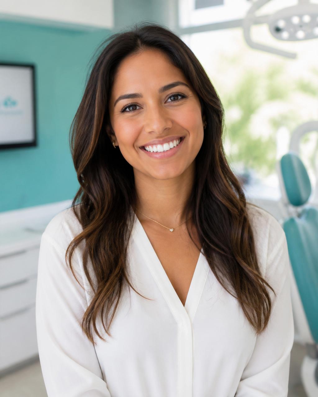 Paciente feliz sonriendo — Clínica Bazán Panamá